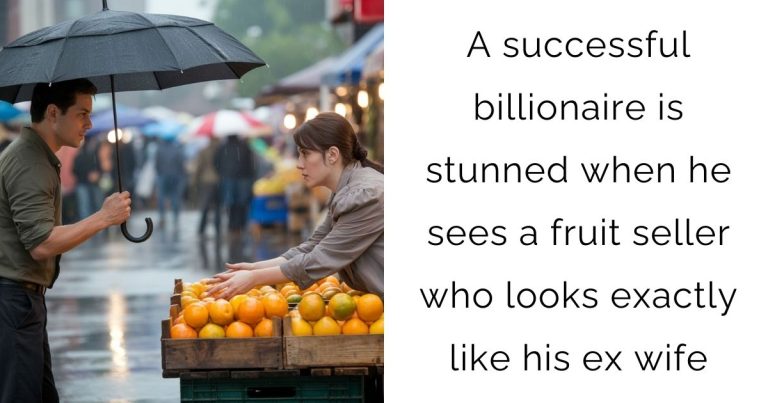 A successful billionaire is stunned when he sees a fruit seller who looks exactly like his ex-wife