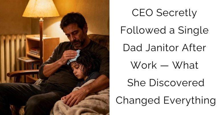 CEO Secretly Followed a Single Dad Janitor After Work — What She Discovered Changed Everything