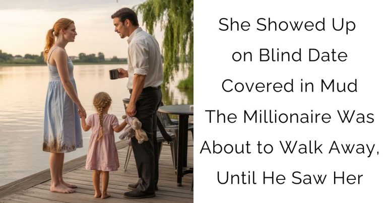 She Showed Up on Blind Date Covered in Mud—The Millionaire Was About to Walk Away, Until He Saw Her