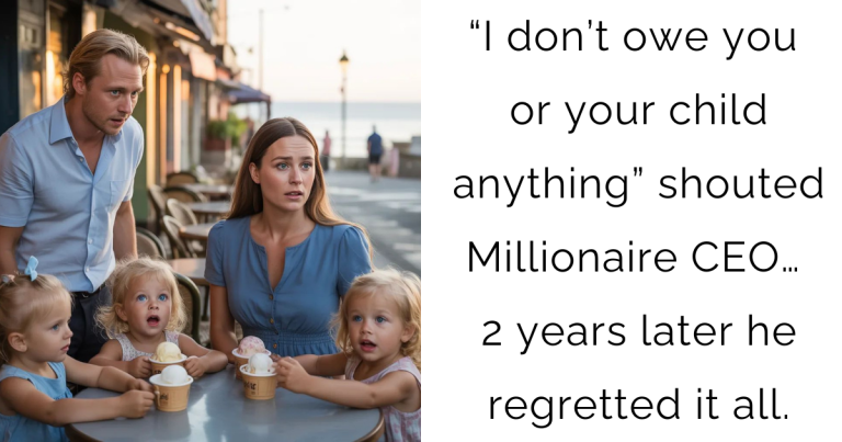 “I don’t owe you or your child anything” shouted Millionaire CEO… 2 years later he regretted it all.