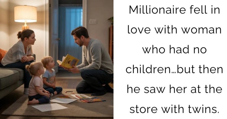 Millionaire fell in love with woman who had no children…but then he saw her at the store with twins.