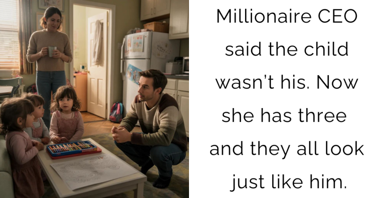 Millionaire CEO said the child wasn’t his. Now she has three—and they all look just like him.