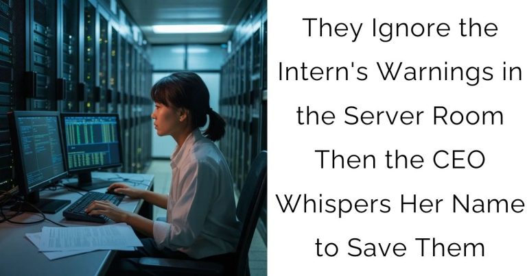 They Ignore the Intern’s Warnings in the Server Room — Then the CEO Whispers Her Name to Save Them