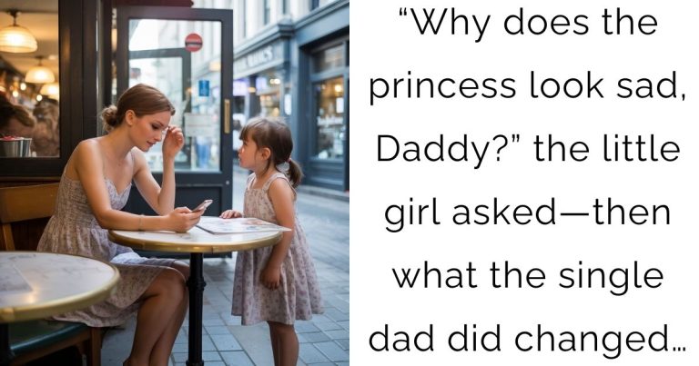“Why does the princess look sad, Daddy?” the little girl asked—then what the single dad did changed…
