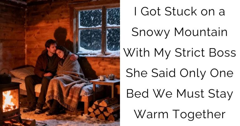 I Got Stuck on a Snowy Mountain With My Strict Boss She Said Only One Bed We Must Stay Warm Together