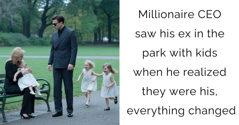 Millionaire CEO saw his ex in the park with kids—when he realized they were his, everything changed