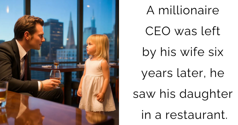 A millionaire CEO was left by his wife—six years later, he saw his daughter in a restaurant.