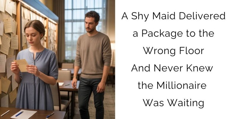 A Shy Maid Delivered a Package to the Wrong Floor—And Never Knew the Millionaire Was Waiting