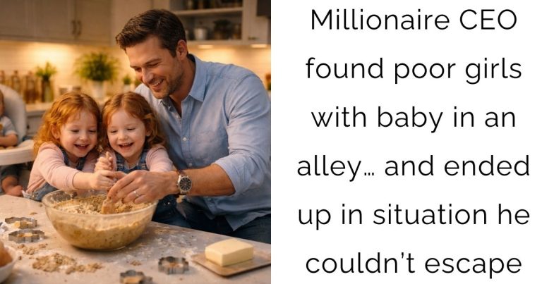 Millionaire CEO found poor girls with baby in an alley… and ended up in situation he couldn’t escape