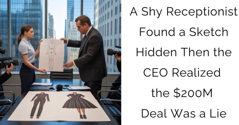 A Shy Receptionist Found a Sketch Hidden — Then the CEO Realized the $200M Deal Was a Lie