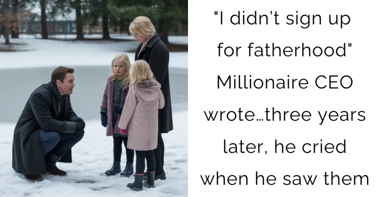 “I didn’t sign up for fatherhood” Millionaire CEO wrote…three years later, he cried when he saw them