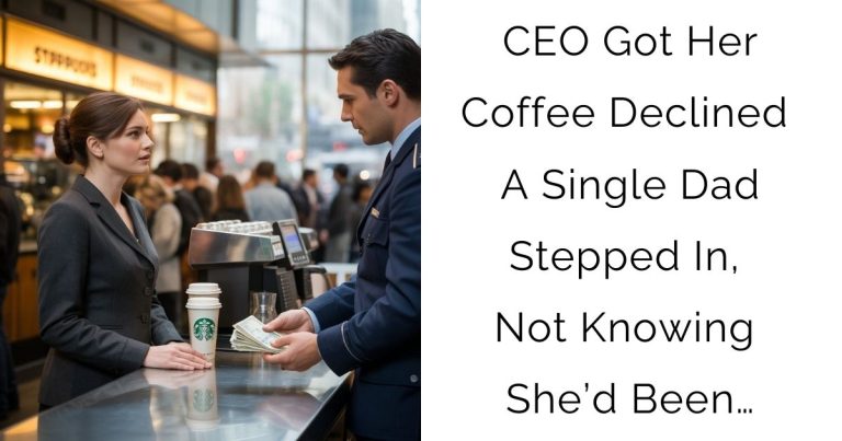 CEO Got Her Coffee Declined — A Single Dad Stepped In, Not Knowing She’d Been…