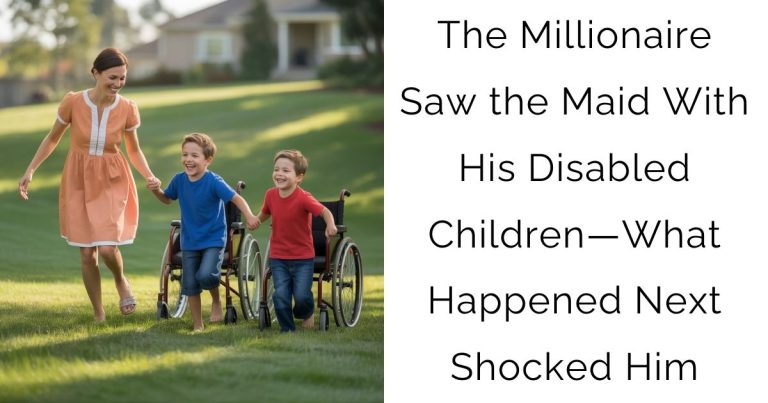 The Millionaire Saw the Maid With His Disabled Children—What Happened Next Shocked Him