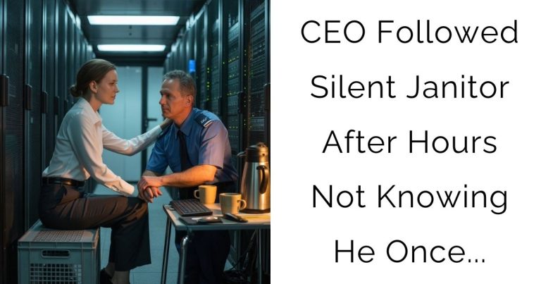 CEO Followed Silent Janitor After Hours — Not Knowing He Once…