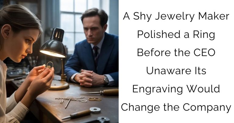 A Shy Jewelry Maker Polished a Ring Before the CEO—Unaware Its Engraving Would Change the Company