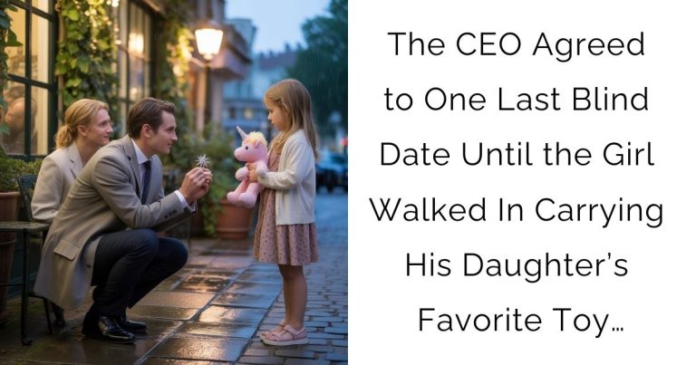 The CEO Agreed to One Last Blind Date—Until the Girl Walked In Carrying His Daughter’s Favorite Toy…