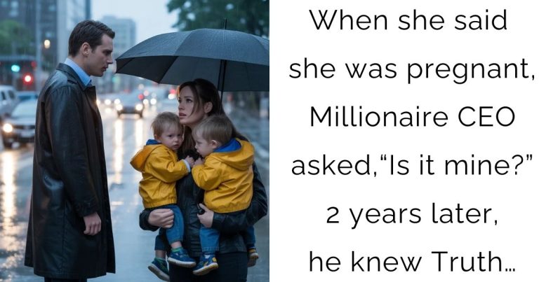 When she said she was pregnant, Millionaire CEO asked, “Is it mine?” 2 years later, he knew Truth…