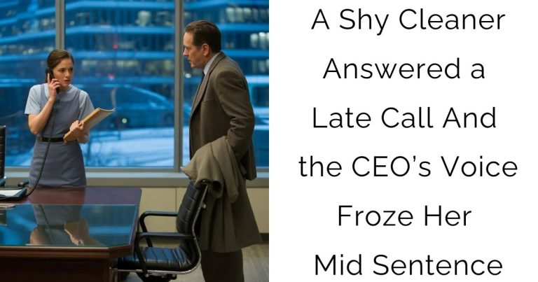 A Shy Cleaner Answered a Late Call—And the CEO’s Voice Froze Her Mid-Sentence