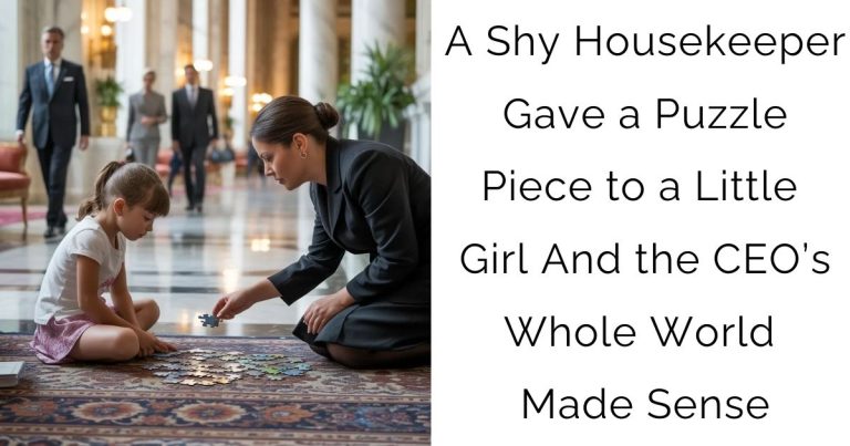 A Shy Housekeeper Gave a Puzzle Piece to a Little Girl—And the CEO’s Whole World Made Sense