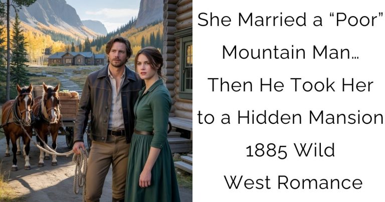 She Married a “Poor” Mountain Man… Then He Took Her to a Hidden Mansion 1885 Wild West Romance