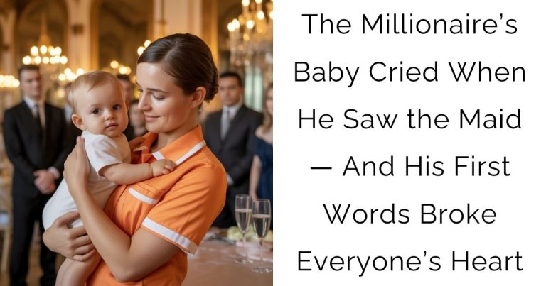 The Millionaire’s Baby Cried When He Saw the Maid — And His First Words Broke Everyone’s Heart