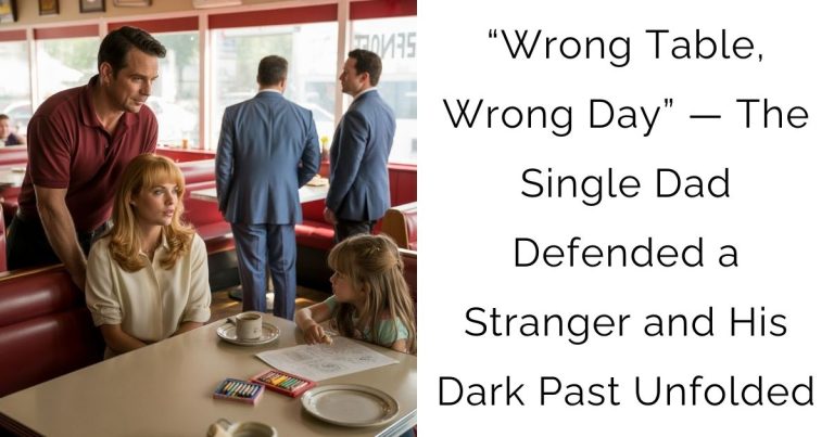 “Wrong Table, Wrong Day” — The Single Dad Defended a Stranger and His Dark Past Unfolded