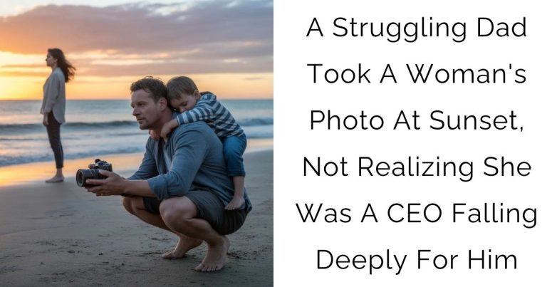 A Struggling Dad Took A Woman’s Photo At Sunset, Not Realizing She Was A CEO Falling Deeply For Him