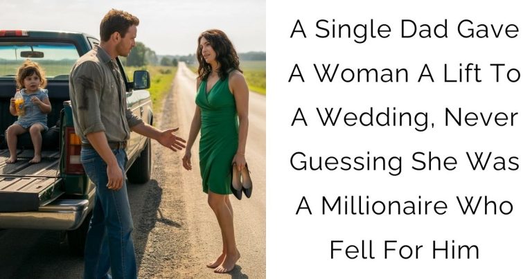 A Single Dad Gave A Woman A Lift To A Wedding, Never Guessing She Was A Millionaire Who Fell For Him