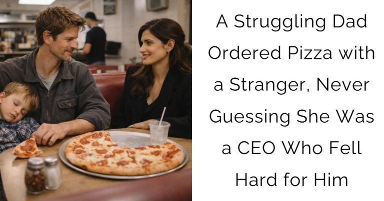 A Struggling Dad Ordered Pizza with a Stranger, Never Guessing She Was a CEO Who Fell Hard for Him