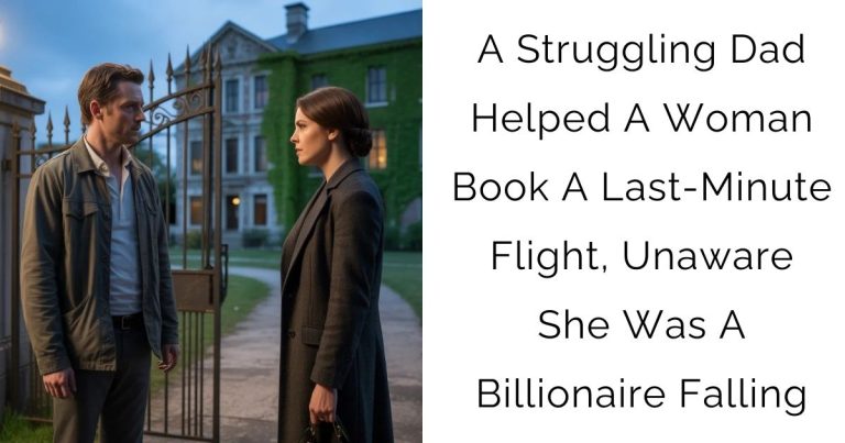 A Struggling Dad Helped A Woman Book A Last-Minute Flight, Unaware She Was A Billionaire Falling