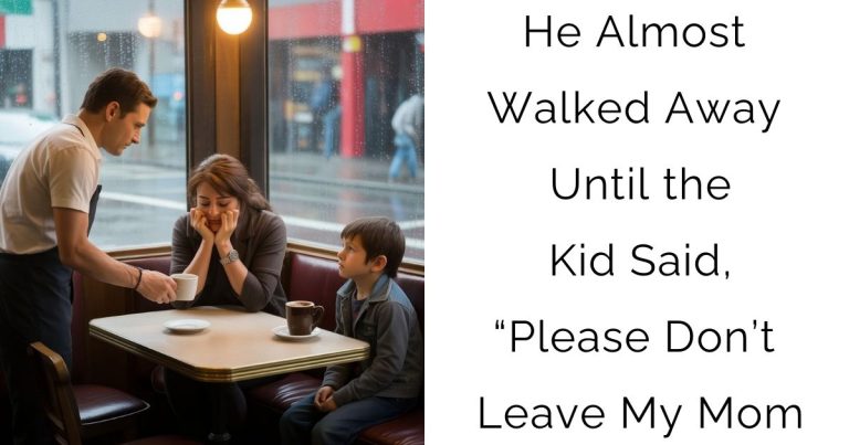 He Almost Walked Away—Until the Kid Said, “Please Don’t Leave My Mom