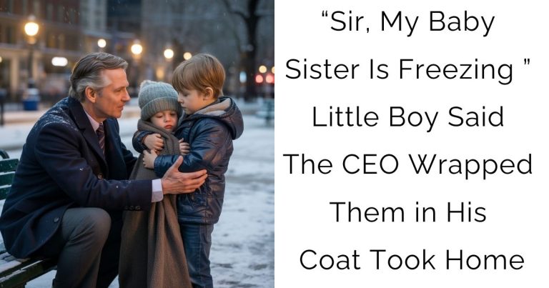 “Sir, My Baby Sister Is Freezing…” Little Boy Said—The CEO Wrapped Them in His Coat & Took Home…