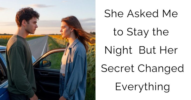 She Asked Me to Stay the Night — But Her Secret Changed Everything