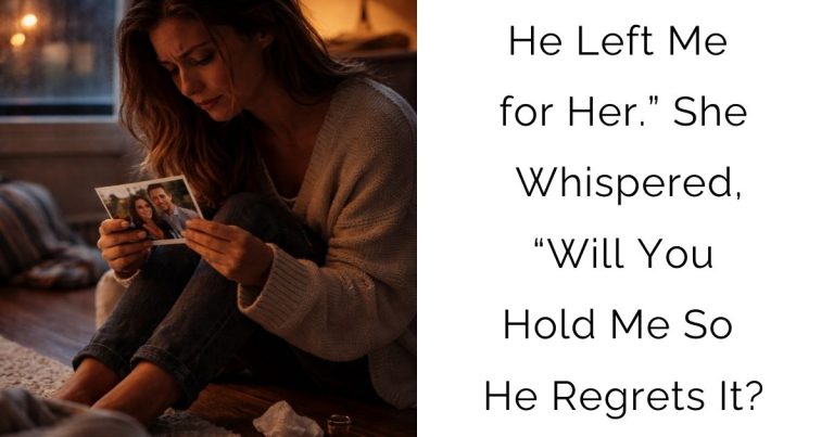 He Left Me for Her.”—She Whispered, “Will You Hold Me So He Regrets It?