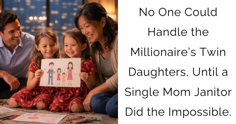 No One Could Handle the Millionaire’s Twin Daughters, Until a Single Mom Janitor Did the Impossible.