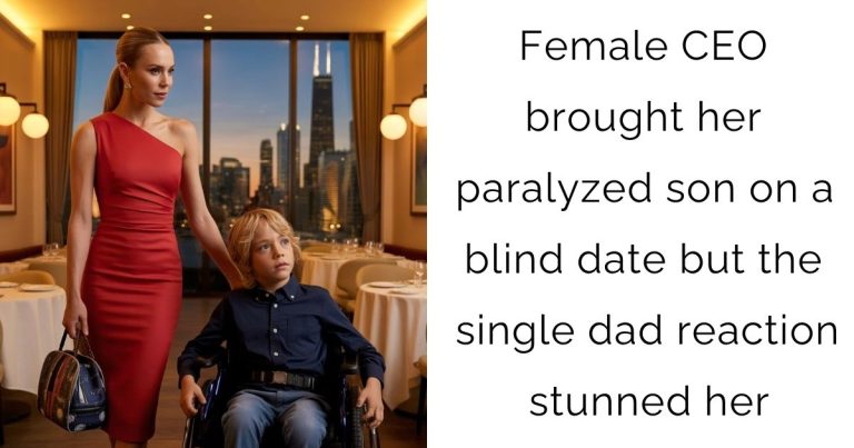 Female CEO brought her paralyzed son on a blind date—but the single dad reaction stunned her