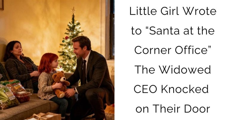 Little Girl Wrote to “Santa at the Corner Office”—The Widowed CEO Knocked on Their Door