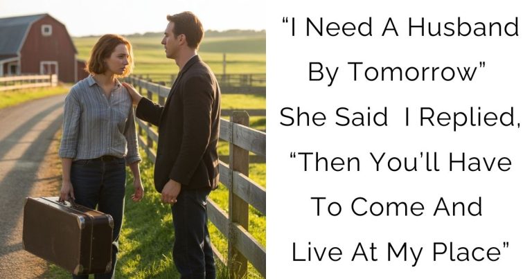 “I Need A Husband By Tomorrow” She Said — I Replied, “Then You’ll Have To Come And Live At My Place”