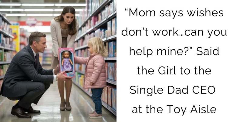 “Mom says wishes don’t work…can you help mine?”—Said the Girl to the Single Dad CEO at the Toy Aisle
