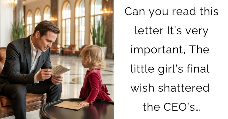 Can you read this letter It’s very important… , The little girl’s final wish shattered the CEO’s…