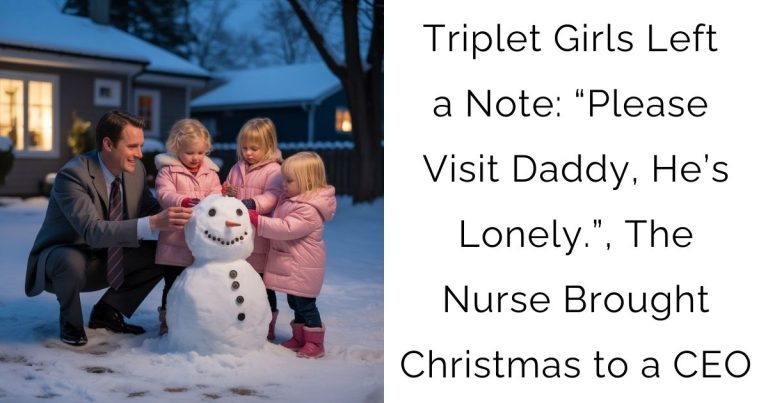Triplet Girls Left a Note: “Please Visit Daddy, He’s Lonely.”, The Nurse Brought Christmas to a CEO