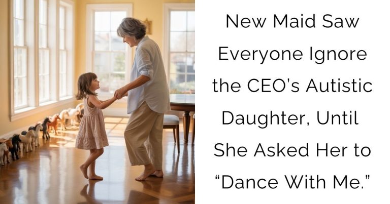 New Maid Saw Everyone Ignore the CEO’s Autistic Daughter, Until She Asked Her to “Dance With Me.”
