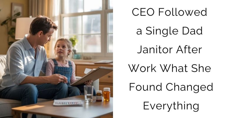 CEO Followed a Single Dad Janitor After Work — What She Found Changed Everything