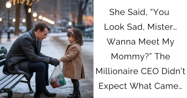 She Said, “You Look Sad, Mister…Wanna Meet My Mommy?”—The Millionaire CEO Didn’t Expect What Came…