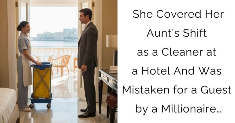 She Covered Her Aunt’s Shift as a Cleaner at a Hotel—And Was Mistaken for a Guest by a Millionaire…