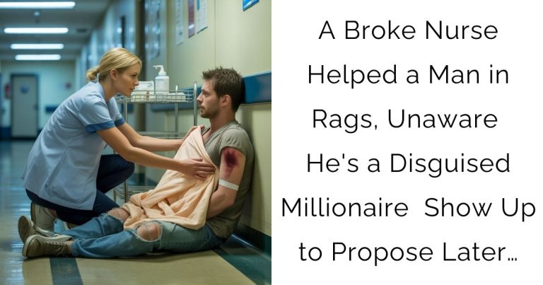 A Broke Nurse Helped a Man in Rags, Unaware He’s a Disguised Millionaire & Show Up to Propose Later…