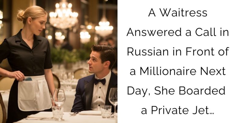 A Waitress Answered a Call in Russian in Front of a Millionaire—Next Day, She Boarded a Private Jet…