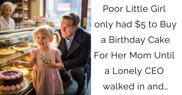 Poor Little Girl only had $5 to Buy a Birthday Cake For Her Mom—Until a Lonely CEO walked in and…