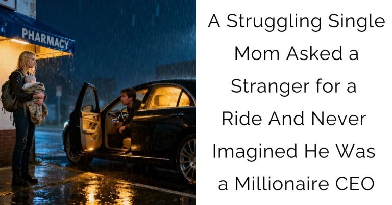 A Struggling Single Mom Asked a Stranger for a Ride—And Never Imagined He Was a Millionaire CEO…