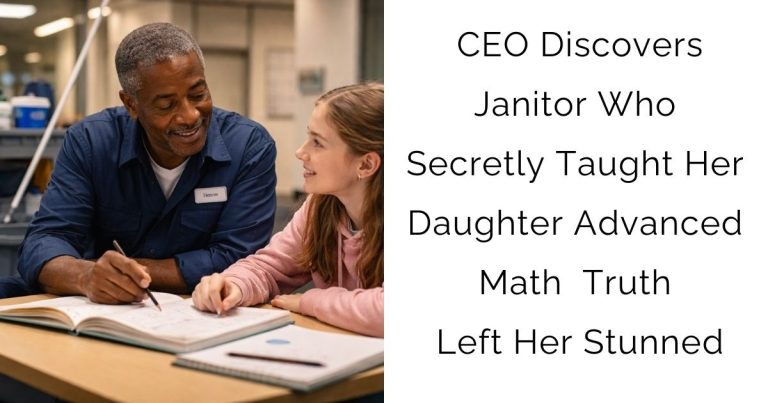 CEO Discovers Janitor Who Secretly Taught Her Daughter Advanced Math — Truth Left Her Stunned